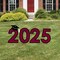 Big Dot of Happiness Maroon 2025 Graduation Party Yard Signs - Outdoor Lawn Decorations - 2025